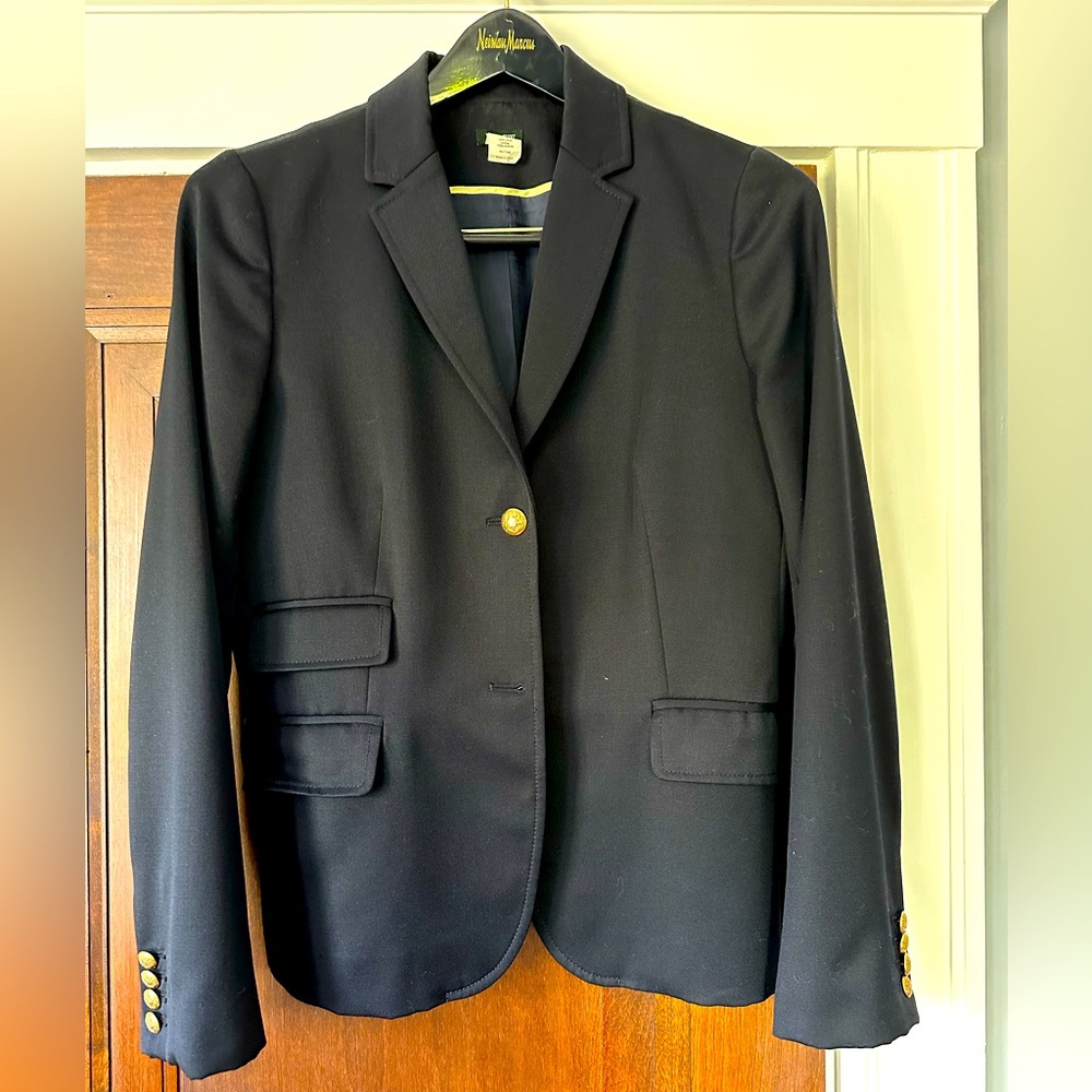 J. Crew navy schoolboy blazer